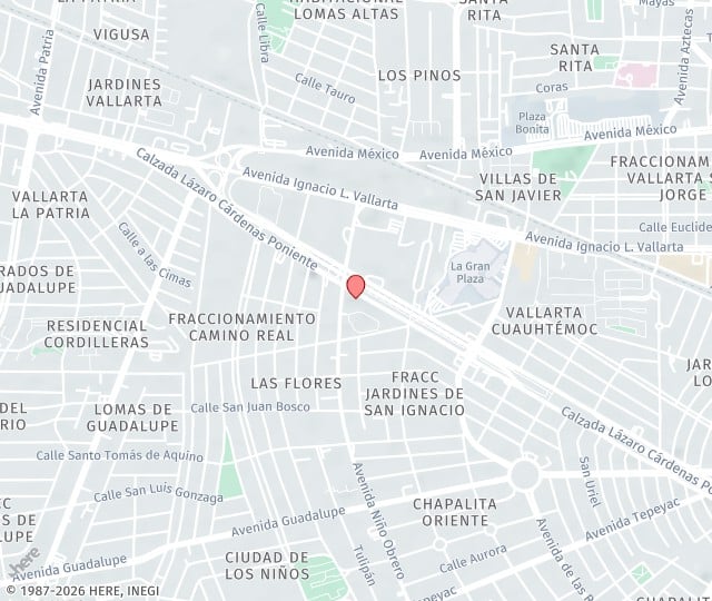 Location Map: Av Pablo Casals 640, Prados Providencia Guadalajara, Jalisco 44670