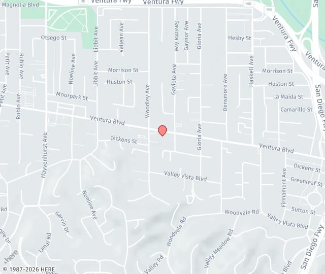 Location Map: 16030 Ventura Boulevard, Suite 404 Encino, California 91436