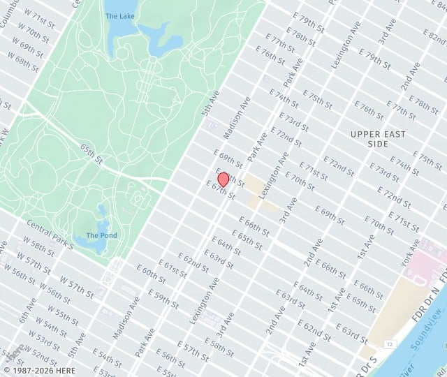 Location Map: 7 West 51st Street New York, New York 10019