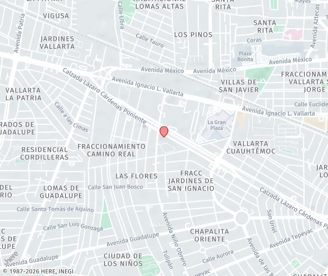 Location Map: Av Pablo Casals 640, Prados Providencia Guadalajara, Jalisco 44670