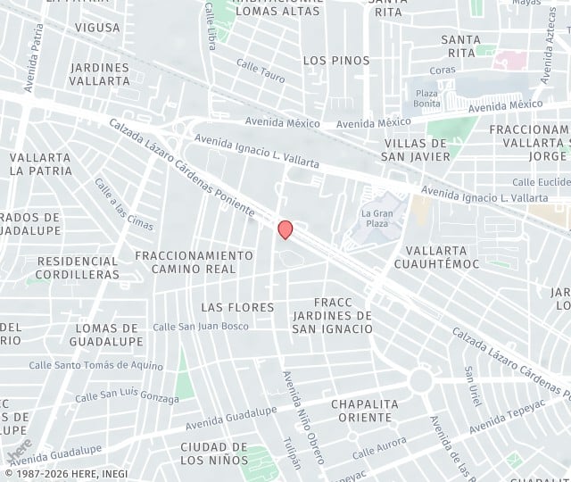 Location Map: Av Pablo Casals 640, Prados Providencia Guadalajara, Jalisco 44670