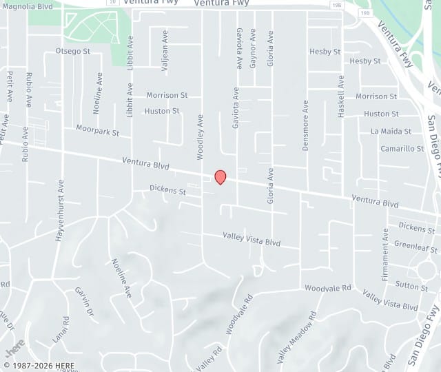 Location Map: 16030 Ventura Boulevard, Suite 404 Los Angeles, California 91436