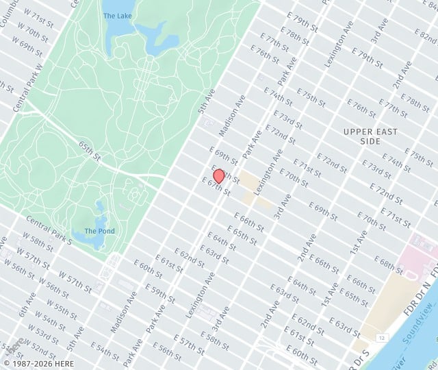 Location Map: 7 West 51st Street New York, New York 10019