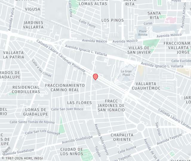 Location Map: Av Pablo Casals 640, Prados Providencia Guadalajara, Jalisco 44670